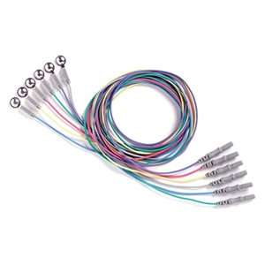 Reusable Silver Cup Electrode - 10mm, 39" wire (12 / pack)