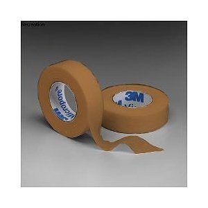 Micropore Surgical Tape - 1" Wide, Tan Color (10 yds / roll)