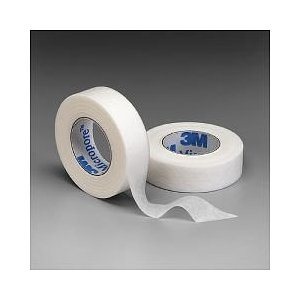 Micropore Surgical Tape - 0.5" Wide, White Color (10 yds / roll)
