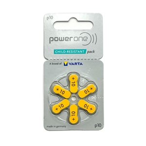 Power One MF Batteries, size 10 (10 cards of 6 batteries)