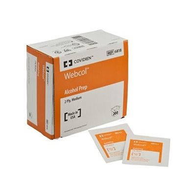 ** Webcol (Formerly Kendall) Alcohol Prep Pads (200 / box) ** Webcol (Formerly Kendall) Alcohol Prep Pads (200 / box)