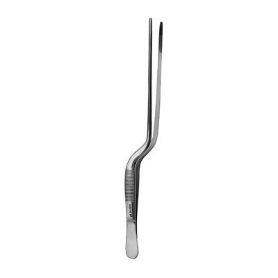 Jansen Bayonet Ear Forcep - German Stainless, Wide Serrated Tip Jansen Bayonet Ear Forcep - German Stainless, Wide Serrated Tip