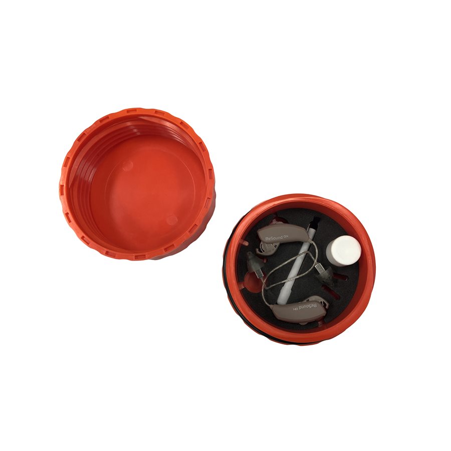 AidKeeper Alturas Hearing Device Case Orange
