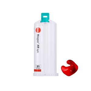 Dreve Biopor AB Light - 25 Shore A, Dark Red Opaque (8 cartridges, no tips)