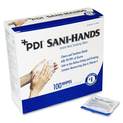 UNAVAILABLE - Sani-Hands Instant Hand Sanitizing Wipe Singles (100 / box) UNAVAILABLE - Sani-Hands Instant Hand Sanitizing Wipe Singles (100 / box)