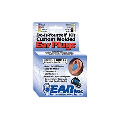 Self-Fit Custom Earplugs - BLACK (1 pair)