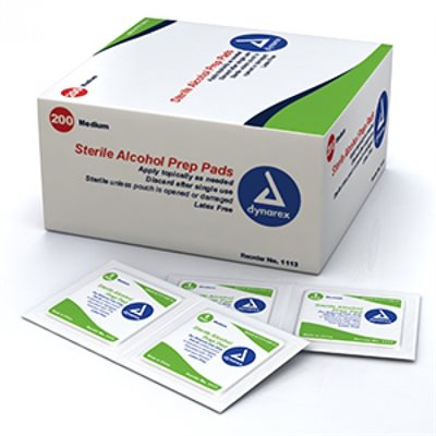 Alcohol Prep Pads, Sterile - Standard Size (200 / box) Alcohol Prep Pads, Sterile - Standard Size (200 / box)