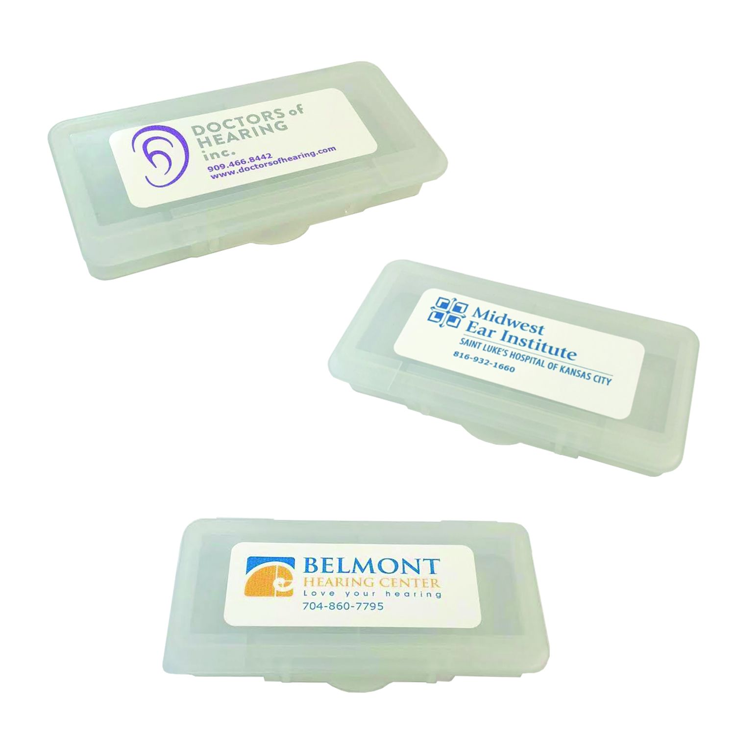 Custom Label Earplug Case