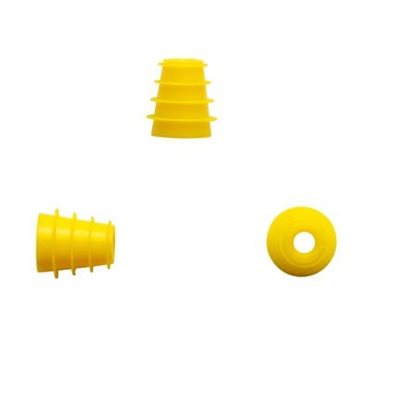 Sanibel ADI Series Single Use Flanged Eartips - Yellow, 5mm-8mm (100 / bag)