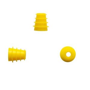 Sanibel ADI Series Single Use Flanged Eartips - Yellow, 5mm-8mm (100 / bag)