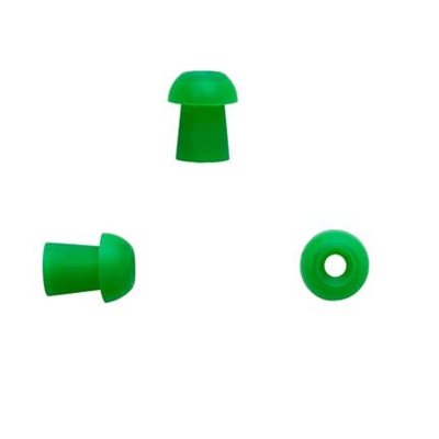 Sanibel ADI Series Single Use Mushroom-Shaped Eartips - Green, 9mm (100 / bag)