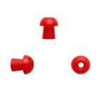 Sanibel ADI Series Single Use Mushroom-Shaped Eartips - Red, 10mm (100 / bag)