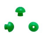 Sanibel ADI Series Single Use Mushroom-Shaped Eartips - Green, 13mm (100 / bag)