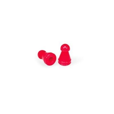 Grason KR Series Single Use Eartips - 8mm, Red (100 / pk)