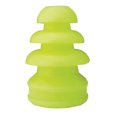 Grason Multi-Size Single Use Eartips - 7mm-11mm, Neon Yellow (100 / pk)