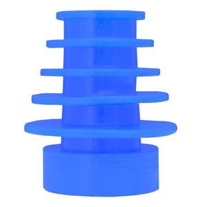 Grason MO Series Single Use Eartips - Flanged, 7-11mm, Blue (100 / pk)