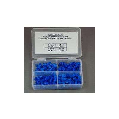* Grason OT Series TEOAE Eartip Kit in Plastic Box - 200 / kit (50 of ea 3.5mm - 6.5mm) * Grason OT Series TEOAE Eartip Kit in Plastic Box - 200 / kit (50 of ea 3.5mm - 6.5mm)