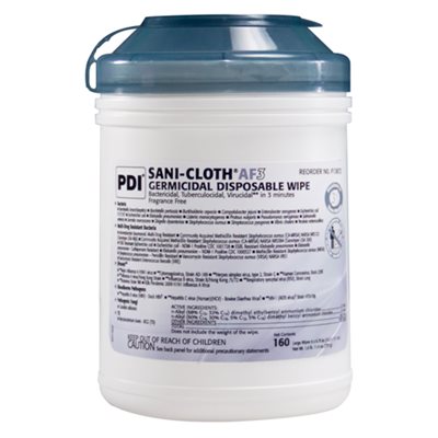 ** UNAVAILABLE - Sani-Cloth AF3 Alcohol-Free Disinfectant Disposable Wipes (160 / canister) ** UNAVAILABLE - Sani-Cloth AF3 Alcohol-Free Disinfectant Disposable Wipes (160 / canister)