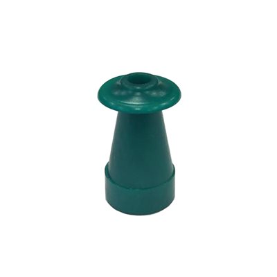 Grason Flat Style Single Use Eartips - 10mm, Green (100 / pk)