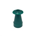 Grason Flat Style Single Use Eartips - 10mm, Green (100 / pk)