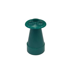 Grason Flat Style Single Use Eartips - 10mm, Green (100 / pk)
