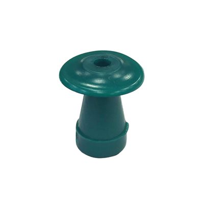 Grason Flat Style Single Use Eartips - 14mm, Green (100 / pk)