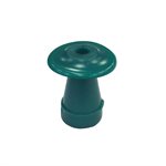 Grason Flat Style Single Use Eartips - 14mm, Green (100 / pk)
