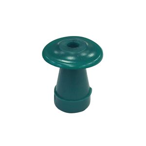 Grason Flat Style Single Use Eartips - 14mm, Green (100 / pk)