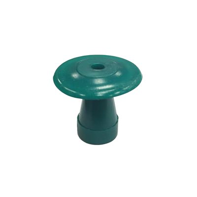 Grason Flat Style Single Use Eartips - 18mm, Green (100 / pk)