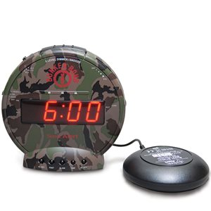 Sonic Bunker Bomb Alarm Clock with Bedshaker