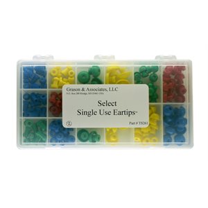 Grason PM Series Eartip Kit in Plastic Box - 120 / kit (10 ea excluding PM107 / 111)