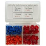 Grason PM Series Flanged Eartip Kit in Plastic Box - 60 / kit (flanged eartips only)
