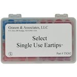 Grason PM Series Flanged Eartip Kit in Plastic Box - 60 / kit (flanged eartips only)