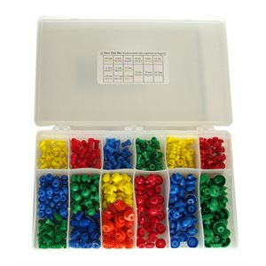 Grason MO Series Eartip Kit in Plastic Box - 375 / kit (25 of each size eartip)