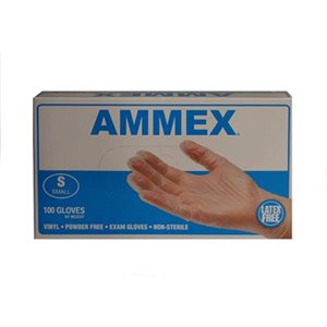 Exam Gloves-Vinyl, powder free (small) Exam Gloves-Vinyl, powder free (small)